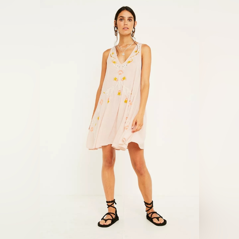 Free People Embroidered Dress Tunic